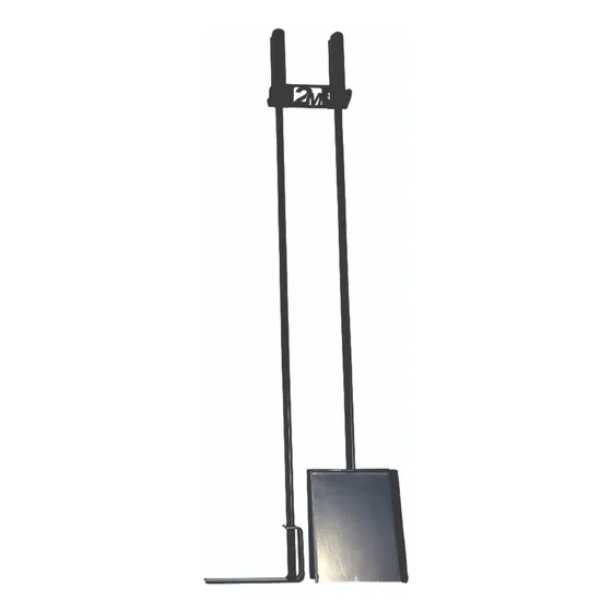 Pala Y Atizador Premium 100 Cm Parrillas Estufas Con Soporte