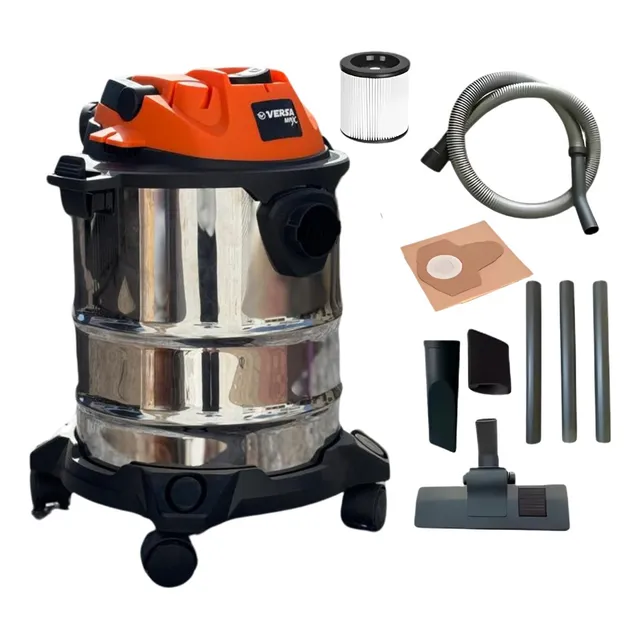 Aspiradora Sopladora Polvo Liquido 15l 1200w Versa C/ Ruedas