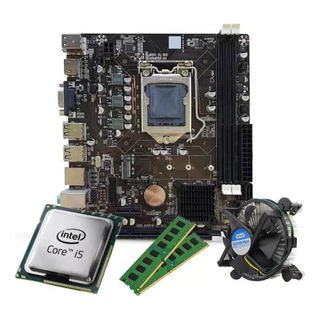 Kit Processador I5 + Placa Mae H61 1155 + 8gb Ddr3 1600mhz Kit Processador I5 + Placa Mae H61 1155 + 8gb Ddr3 1600mhz