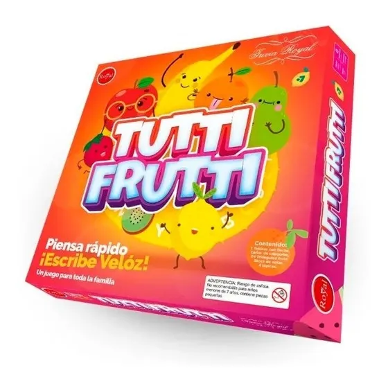 Juego De Mesa Clásico Tutti Frutti De Royal Piensa Rápido