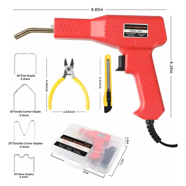 Máquina De Soldar Plástico Kit Reparación De Parachoques 50w