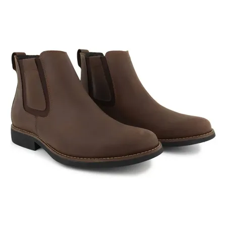 Bota Chelsea Couro Botina Anatomic Confortavel Palmilha Gel