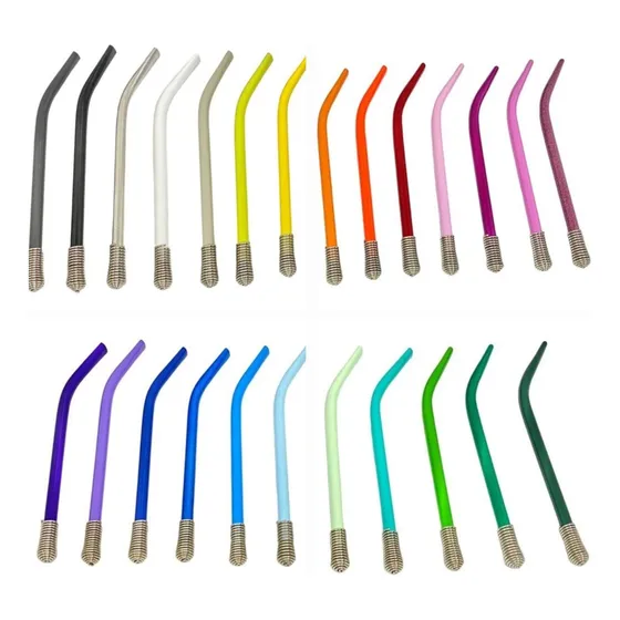 40 Bombillas Aluminio Colores Premium A Elección Por Mayor