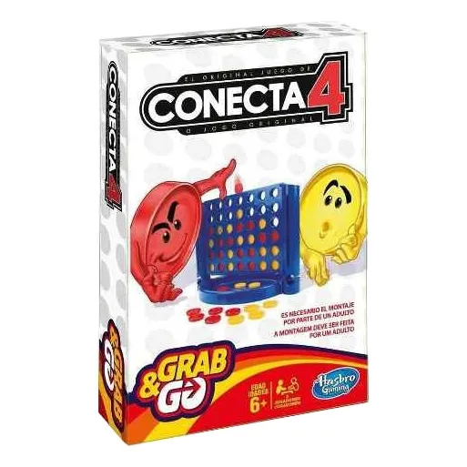 Conecta 4 Juegos De Viaje Cuatro En Linea Hasbro B1004 Srj