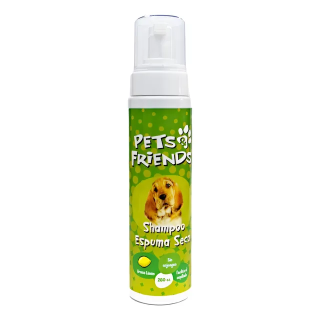 Shampoo Espuma Seca Para Perros 280 Ml Pets And Friends
