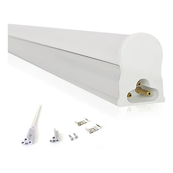 Led Tubular T5 30cm 6w C/ Calha Acoplada Completa Quente 3k Luz Branco-quente 127/220v