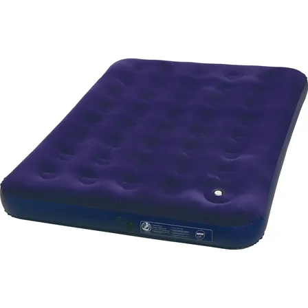 2 Colchões Inflável Casal Mor C/ Inflador Fole Embutido - Kit Reparo Cor Azul-marinho