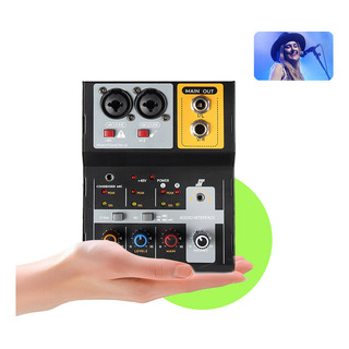 Mesa Mixer Placa De Som Interface De Audio Usb Pc 48v Mesa Mixer Placa De Som Interface De Audio Usb Pc 48v