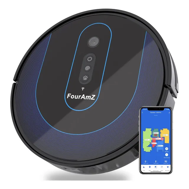 Aspiradora Robot Limpiador Inteligente Wifi Succion 1800p