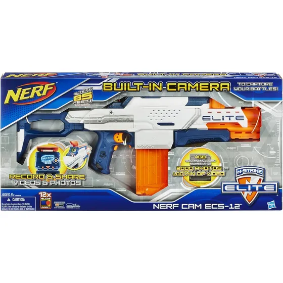 Lançador Nerf Pro-cam Blaster Com Câmera E Cartão Sd