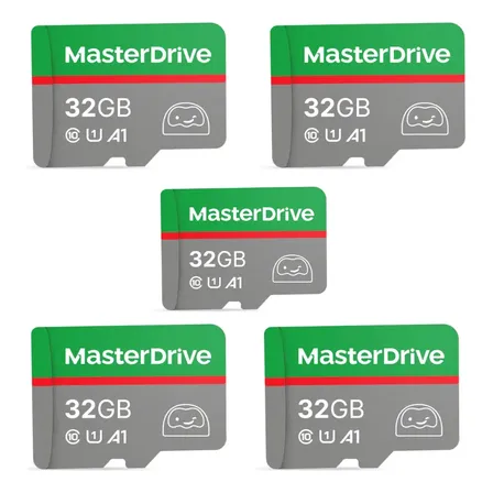 Kit 5 Cartões Micro Sd 32gb Master Drive Classe 10 Original
