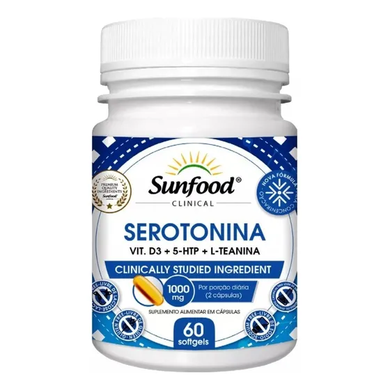 Serotonina Activador Leer Sunfood 60cps 1000mg *yupy.import