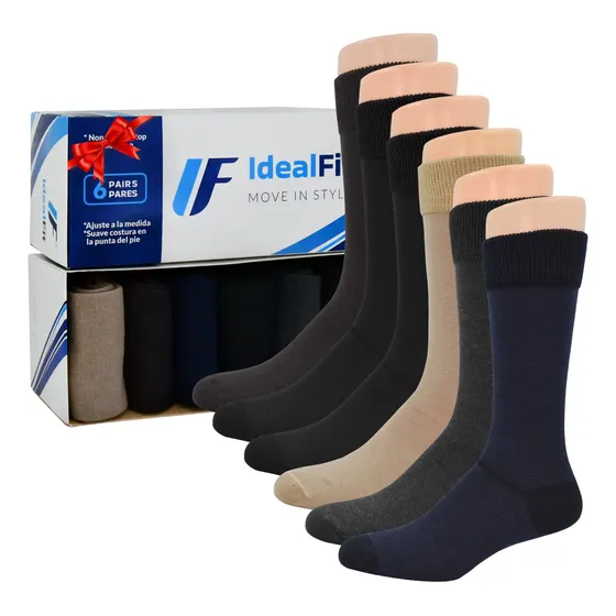 Calcetines Hombre De Vestir Extra Grande Talla 9 A 15/ Lisos