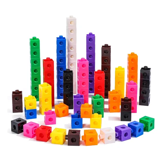 Cubos De Matemáticas Educativos 100pcs Juegos De Encaje 