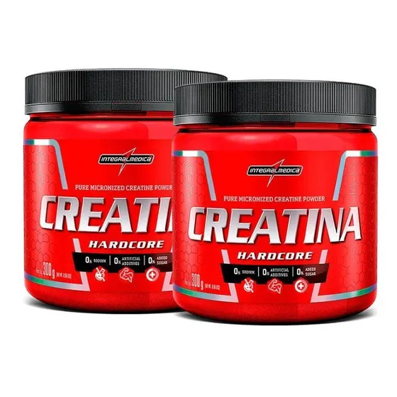 Kit 2x Creatina Hardcore Reload 300g Integralmédica