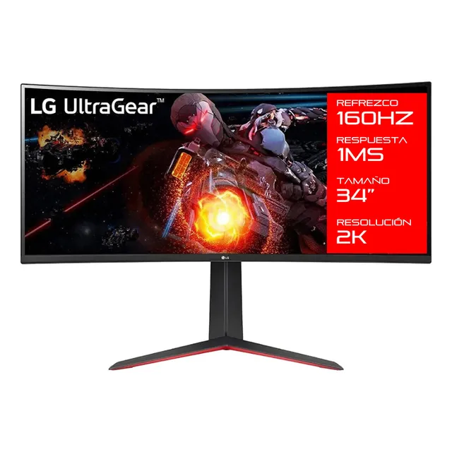 Monitor Gamer LG 34gp63a 160hz 1ms Qhd 1440p Va Amd Hdr10
