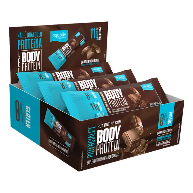 9 Barra Body Protein Equaliv Chocolate 40g