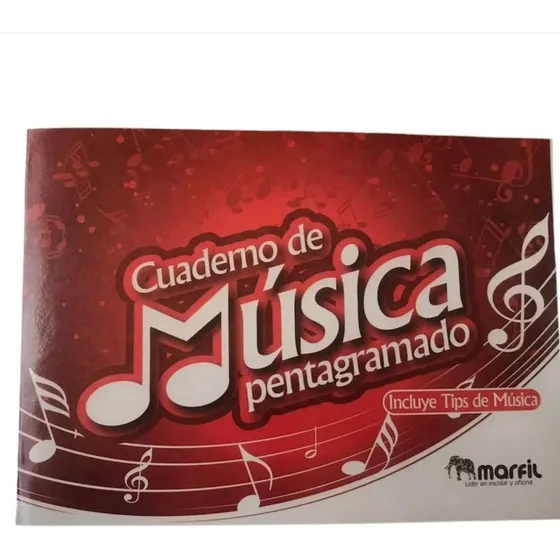 Cuaderno De Musica  Pentagramado 20 Hojas - 1 Unidad
