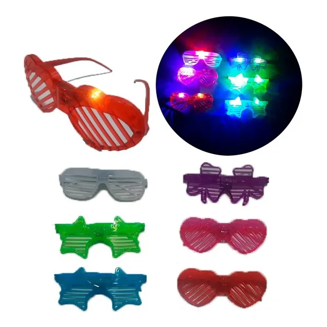 24 Lentes Con Luz Fiestas Eventos Luminosos Led Batucada