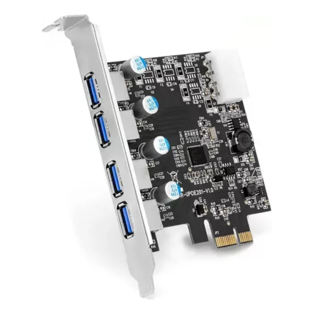 Placa Pci-e X1 A Usb 3.0 Pci Express A 4 Puertos Usb 3.0 5gb