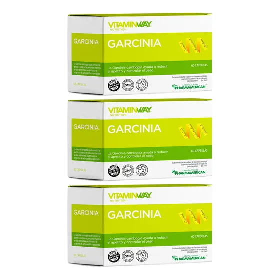 Vitamin Way X3 Cajas Garcinia Cambogia Reduce Apetito X60