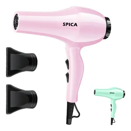 Secador Pelo Cabello Spica Sp-1900 2 Velocidades Color Rosa
