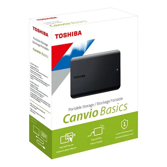 Hd Externo Portátil Toshiba Canvio Hdtb520xk3aa 2tb Preto