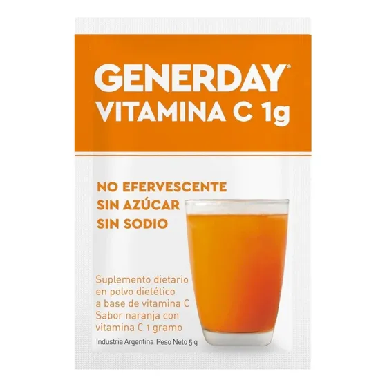 Generday Vitamina C Fortalece Sistema Inmunológico 10 Sobres
