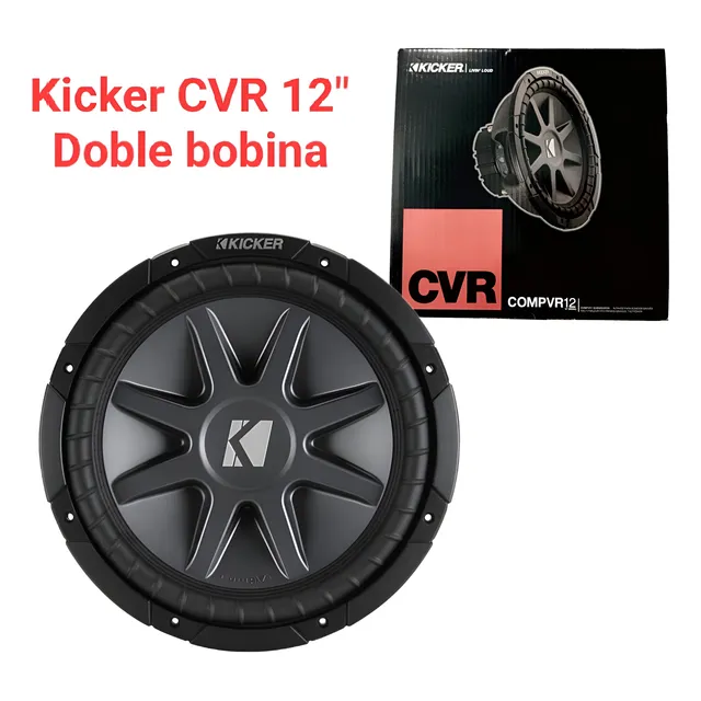 Bajo Kicker Doble Bobina De 12 Pulgadas Subwoofer Cvr12