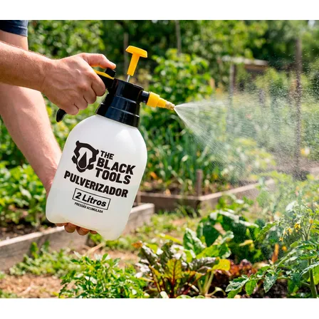 Pulverizador Borrifador Manual Pressão 2 Litros Compressão Prévia Profissional Branco Bpm20a The Black Tools