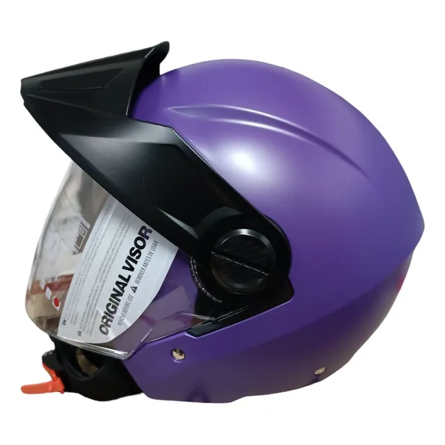 Casco Ich Expo Solid Violeta  M  Abierto /visera Oscura