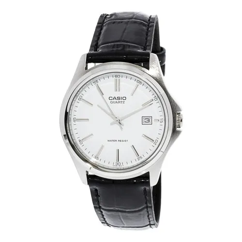 Reloj Casio Mtp-1183e-7adf Cuarzo Hombre Color de la correa Negro Color del bisel Plateado Color del fondo Blanco