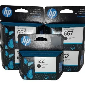 Cartuchos Hp  662, 664, 667 Negro Original