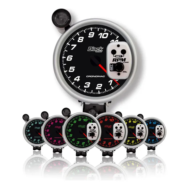 Conta Giros Cronomac Black Series 125mm Monster Multicolor