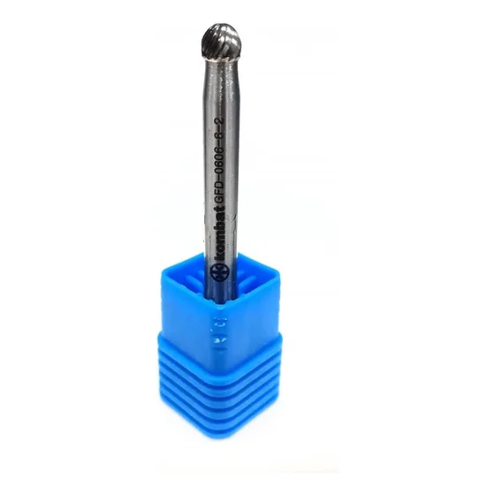 Lima Rotativa Metal Duro Esférica 6x6mm H6 Corte Simples