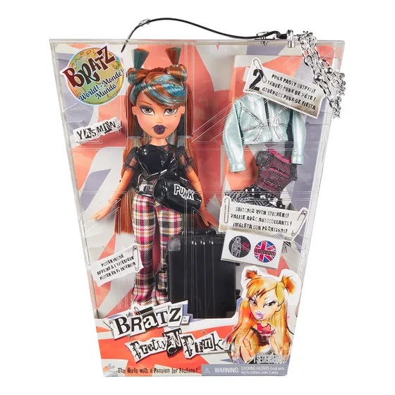 Bratz Pretty 'n' Punk Yasmin - Muñeca De Moda Con 2 Trajes