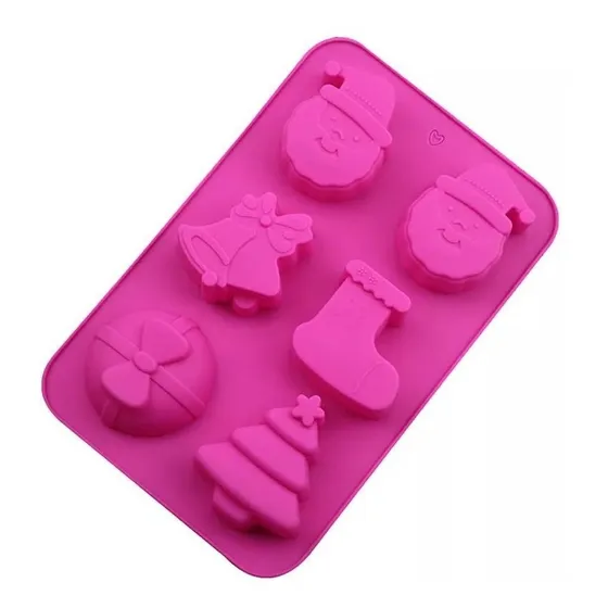 Molde De Silicona Para Jabón Y Chocolate, Diseño Navidad!!