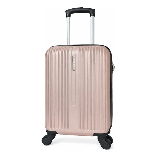 Mala De Viagem Bordo 10kg Em Polipropileno Atlas Swissland Cinza