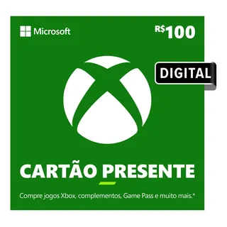 Xbox Cartão Presente R$ 100 Gift card (Digital)