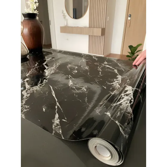Papel Adhesivo Marmol Impermeable Y Resistente Al Calor 10m
