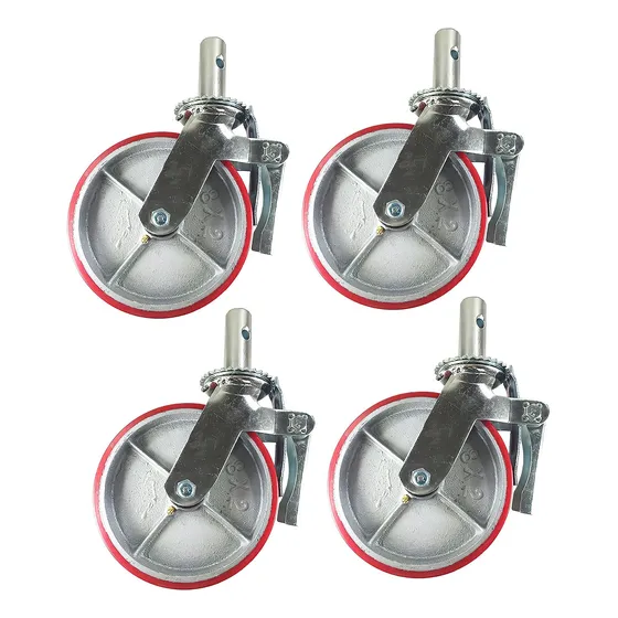 Kit 4 Ruedas De Andamio De 6 Pulgadas
