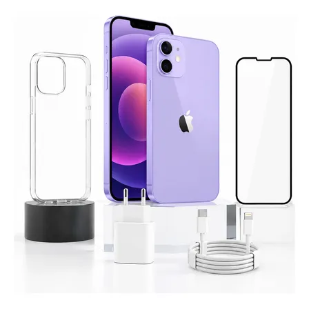 Celular Apple iPhone 12 (128 Gb) - Roxo Inclui Conjunto Roxo