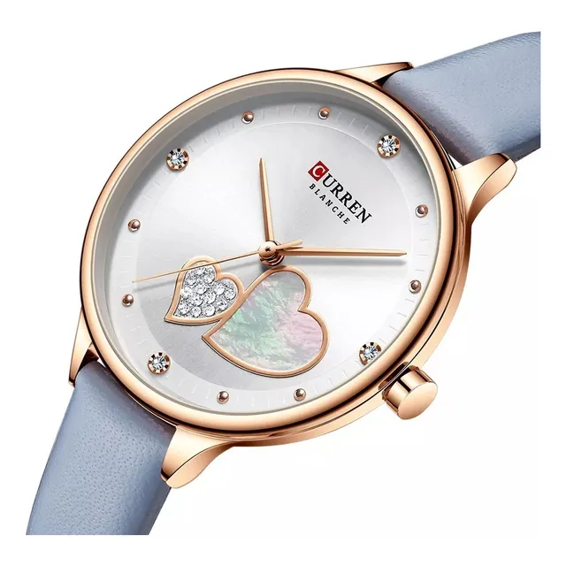 Reloj Original Curren 9077 Diseño Femenino Correa De Cuero