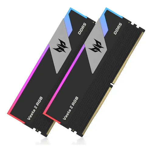 Acer PredatorVesta Ⅱ DDR5 32GB 16GB×2 Memória Ram Acer Predator Vesta Ii Rgb Ddr5 32gb 6000mhz Cl3