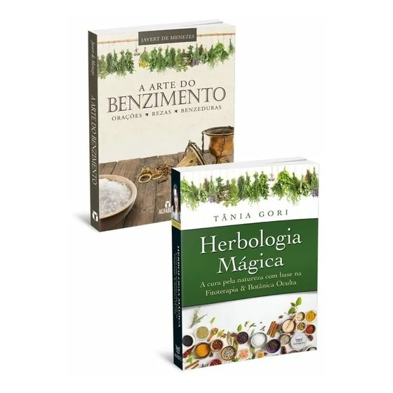 Kit Herbologia Mágica + A Arte Do Benzimento: N/a, De Vários., Vol. 1. Editorial Alfabeto, Capa Mole, Edição N/a Em Português, 2021