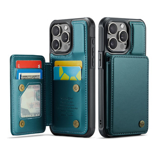 Funda Para iPhone 15 Pro Max Tipo Billetera Turquesa Funda Para iPhone 15 Pro Max Tipo Billetera Turquesa