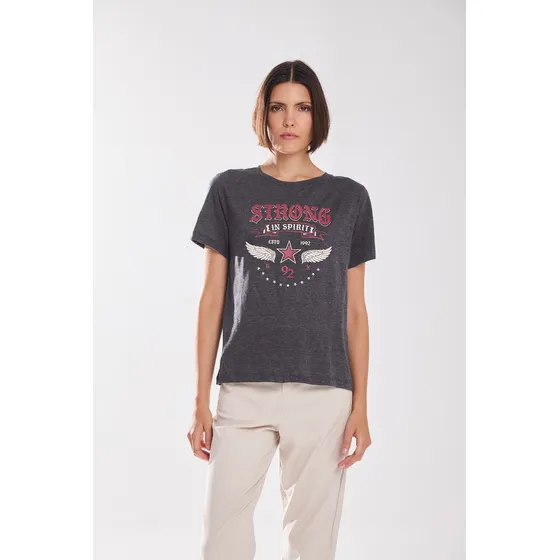 Remera Gris Topo 25 Koxis Mujer