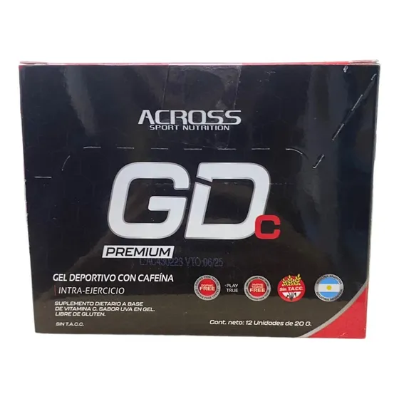 Gd Gel Deportivo Con Cafeína Premium Across Suplemento 12uni