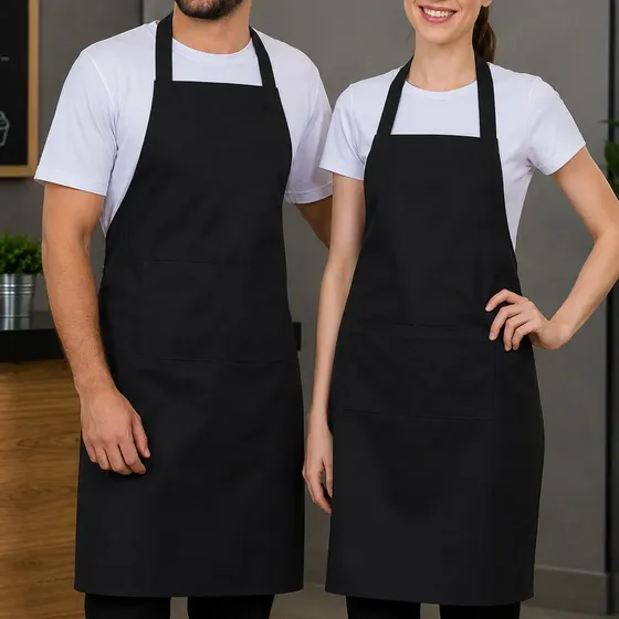 Avental Cozinha Com Bolso Restaurante Churrasco Unissex Gran