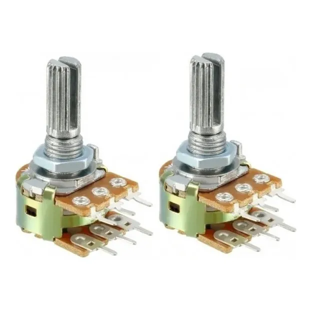 X2 Und Potenciómetro Doble Estereo 6 Pin Pelv 